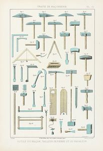 Trait thorique et pratique de maonnerie et des parties qui s'y rattachent.  - Asta Libri a stampa dal XV al XIX secolo [Parte II] - Associazione Nazionale - Case d'Asta italiane