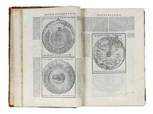 DANTE ALIGHIERI : Dante con l'espositioni di Christoforo Landino et d'Alessandro Vellutello sopra la sua Comedia dell'Inferno, del Purgatorio, & del Paradiso.  - Asta Libri a stampa dal XV al XIX secolo [Parte II] - Associazione Nazionale - Case d'Asta italiane