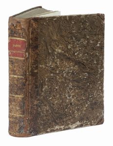 DANTE ALIGHIERI : Dante con l'espositioni di Christoforo Landino et d'Alessandro Vellutello sopra la sua Comedia dell'Inferno, del Purgatorio, & del Paradiso.  - Asta Libri a stampa dal XV al XIX secolo [Parte II] - Associazione Nazionale - Case d'Asta italiane