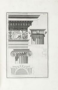 GIACOMO BAROZZI (DETTO IL VIGNOLA) : Gli ordini di architettura [...] pubblicati da Carlo Amati.  - Asta Libri a stampa dal XV al XIX secolo [Parte II] - Associazione Nazionale - Case d'Asta italiane