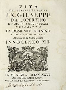 DOMENICO BERNINO : Istoria di tutte l'eresie...  - Asta Libri a stampa dal XV al XIX secolo [Parte II] - Associazione Nazionale - Case d'Asta italiane