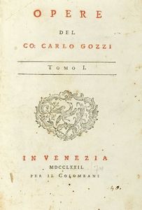 Carlo Gozzi - Opere. Tomo I (-VIII).