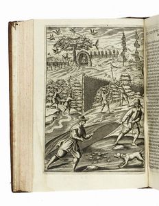 EUGENIO RAIMONDI : Delle caccie [...] libri quattro aggiuntovi 'n questa nuova 'mpressione il quinto libro della villa.  - Asta Libri a stampa dal XV al XIX secolo [Parte II] - Associazione Nazionale - Case d'Asta italiane