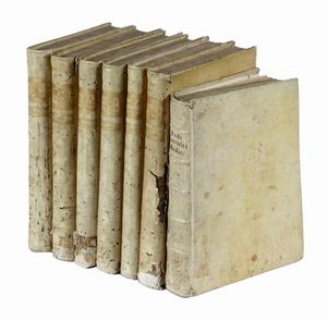 FRANCESCO REDI : Opere [...] con somma diligenza insieme raccolte, accresciute, e migliorate. Tomo primo (-settimo)  - Asta Libri a stampa dal XV al XIX secolo [Parte II] - Associazione Nazionale - Case d'Asta italiane