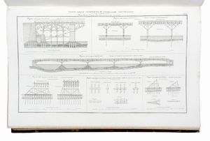 FELIX JEAN BAPTISTE JOSEPH REIBELL : Nuovo corso completo di pubbliche costruzioni dietro il celebre programma di Mattia Giuseppe Sganzin [...] Volume primo (-terzo).  - Asta Libri a stampa dal XV al XIX secolo [Parte II] - Associazione Nazionale - Case d'Asta italiane