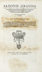 GRAMMATICUS SAXO - Danorum historiae libri XVI.