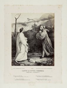 FRANCESCO SCARAMUZZA : Raccolta di illustrazioni per la Divina Commedia.  - Asta Libri a stampa dal XV al XIX secolo [Parte II] - Associazione Nazionale - Case d'Asta italiane
