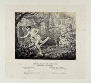 FRANCESCO SCARAMUZZA : Raccolta di illustrazioni per la Divina Commedia.  - Asta Libri a stampa dal XV al XIX secolo [Parte II] - Associazione Nazionale - Case d'Asta italiane