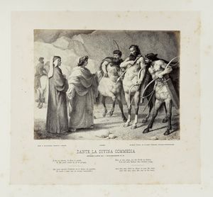 FRANCESCO SCARAMUZZA : Raccolta di illustrazioni per la Divina Commedia.  - Asta Libri a stampa dal XV al XIX secolo [Parte II] - Associazione Nazionale - Case d'Asta italiane