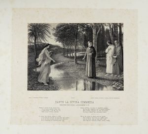 FRANCESCO SCARAMUZZA : Raccolta di illustrazioni per la Divina Commedia.  - Asta Libri a stampa dal XV al XIX secolo [Parte II] - Associazione Nazionale - Case d'Asta italiane