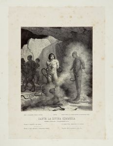 FRANCESCO SCARAMUZZA : Raccolta di illustrazioni per la Divina Commedia.  - Asta Libri a stampa dal XV al XIX secolo [Parte II] - Associazione Nazionale - Case d'Asta italiane