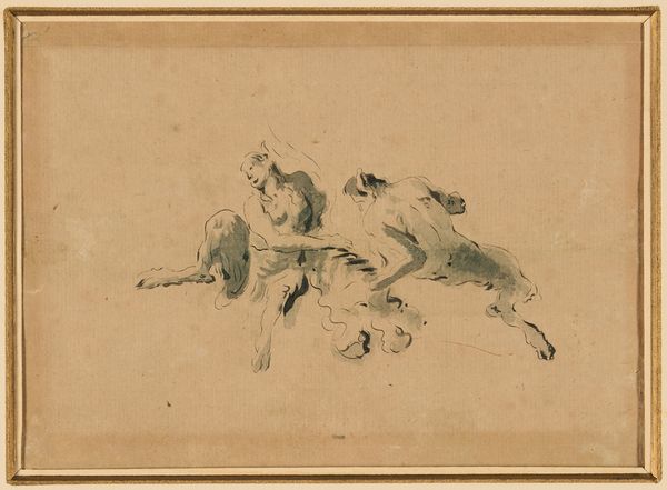 Giambattista Tiepolo, copia da : Figure di satiri  - Asta Pittura Antica - Associazione Nazionale - Case d'Asta italiane