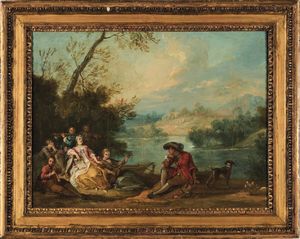 Jean-Baptiste Bénard - Concerto galante presso un fiume