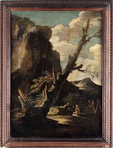 Carlo Antonio Tavella, nei modi di - Paesaggio con pastori