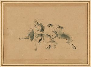 Giambattista Tiepolo, copia da - Figure di satiri