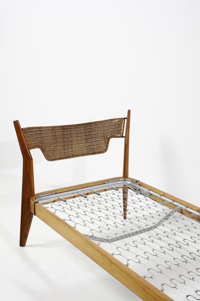 LASZLO PAUL (1900 - 1993) : attribuito. Letto singolo  - Asta Asta 420 | DESIGN E ARTI DECORATIVE DEL NOVECENTO Online - Associazione Nazionale - Case d'Asta italiane