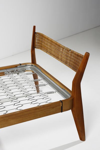 LASZLO PAUL (1900 - 1993) : attribuito. Letto singolo  - Asta Asta 420 | DESIGN E ARTI DECORATIVE DEL NOVECENTO Online - Associazione Nazionale - Case d'Asta italiane