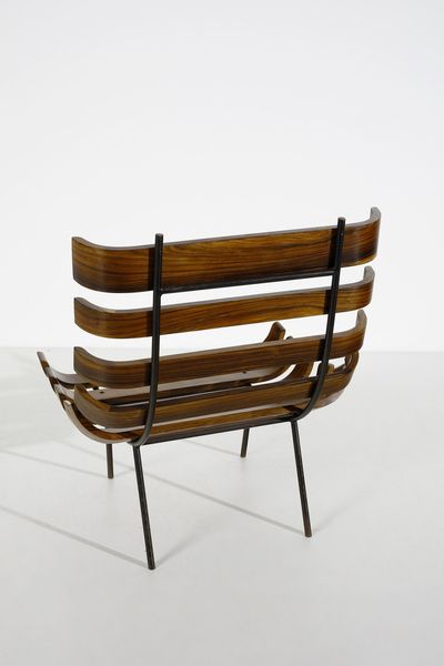 CARLO HAUNER (1927-1997) & MARTIN EISLER (1913-1977) : Coppia di poltrone mod. Costela per Forma Moveis  - Asta Asta 420 | DESIGN E ARTI DECORATIVE DEL NOVECENTO Online - Associazione Nazionale - Case d'Asta italiane