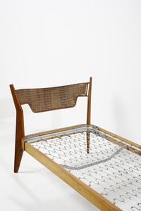 LASZLO PAUL (1900 - 1993) : attribuito. Letto singolo  - Asta Asta 420 | DESIGN E ARTI DECORATIVE DEL NOVECENTO Online - Associazione Nazionale - Case d'Asta italiane