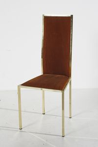 ZEVI RENATO : attribuito. Lotto di sei sedie  - Asta Asta 420 | DESIGN E ARTI DECORATIVE DEL NOVECENTO Online - Associazione Nazionale - Case d'Asta italiane