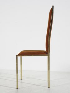 ZEVI RENATO : attribuito. Lotto di sei sedie  - Asta Asta 420 | DESIGN E ARTI DECORATIVE DEL NOVECENTO Online - Associazione Nazionale - Case d'Asta italiane