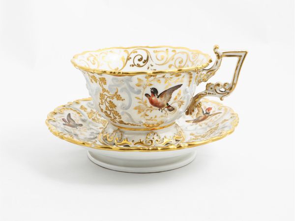 Jacob Petit : Tazza da collezione in porcellana, Parigi met del XIX secolo  - Asta Una villa fiorentina. Arredi e Dipinti Antichi. Arte Contemporanea - Associazione Nazionale - Case d'Asta italiane