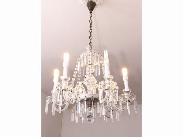 Lampadario in cristallo  - Asta Una villa fiorentina. Arredi e Dipinti Antichi. Arte Contemporanea - Associazione Nazionale - Case d'Asta italiane