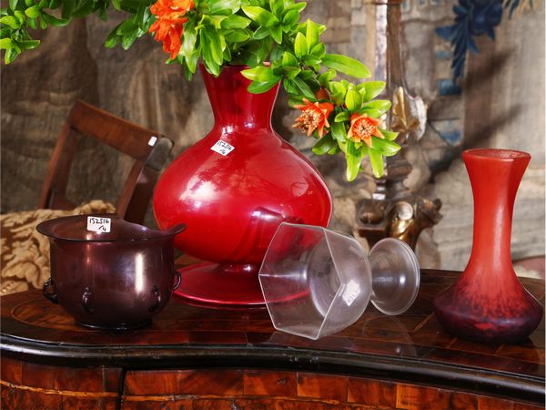 Lotto di vetri d'epoca  - Asta Una villa fiorentina. Arredi e Dipinti Antichi. Arte Contemporanea - Associazione Nazionale - Case d'Asta italiane