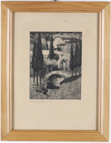 Bruno Croatto : Paesaggio  - Asta Antiquariato Settembre - Associazione Nazionale - Case d'Asta italiane