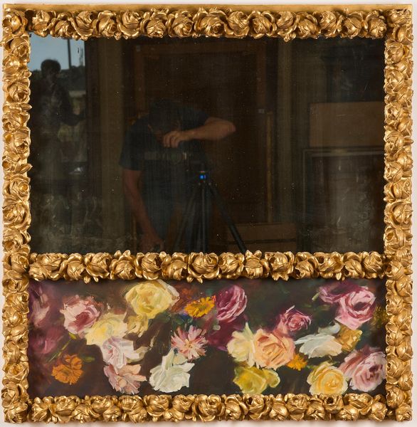 Specchio con cornice in legno scolpito e dorato. XIX-XX secolo  - Asta Antiquariato Settembre - Associazione Nazionale - Case d'Asta italiane