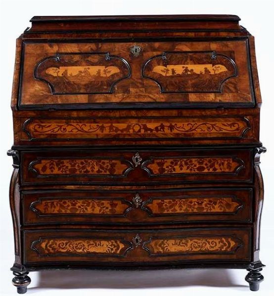 Ribalta lastronata in radica. Lombardia, XVIII secolo  - Asta Antiquariato Settembre - Associazione Nazionale - Case d'Asta italiane