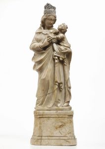 Madonna di Trapani, XVIII secolo  - Asta Scultura - Associazione Nazionale - Case d'Asta italiane