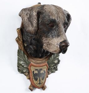 Testa di cane. Scultore d'oltralpe, XIX-XX secolo  - Asta Scultura - Associazione Nazionale - Case d'Asta italiane