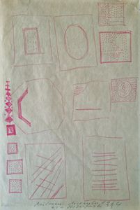 FONTANA LUCIO (1899 - 1968) : Studi per Concetto spaziale.  - Asta Asta 421 | ARTE MODERNA E CONTEMPORANEA Online - Associazione Nazionale - Case d'Asta italiane