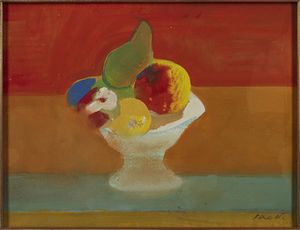 SAETTI BRUNO (1902 - 1984) - Vaso con frutta.