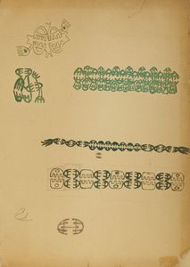CAPOGROSSI GIUSEPPE (1900 - 1972) - Disegno per gioielli.