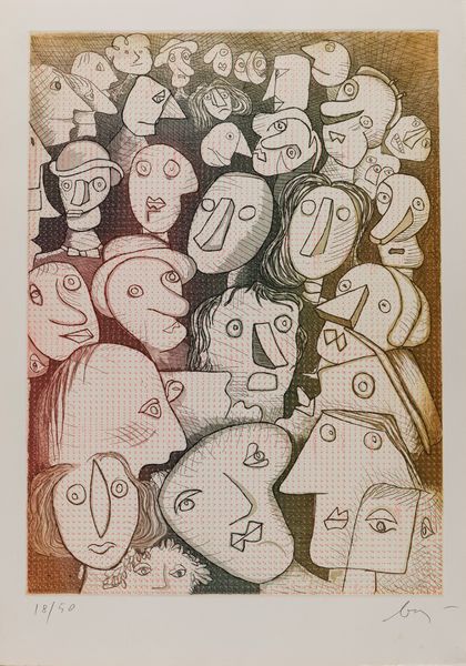 ENRICO BAJ : Folle  - Asta Grafica e Multipli d'Autore - Associazione Nazionale - Case d'Asta italiane