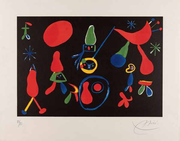 Joan Mirò : Senza titolo  - Asta Grafica e Multipli d'Autore - Associazione Nazionale - Case d'Asta italiane