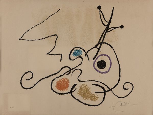 Mirò, Joan : Senza titolo  - Asta Grafica e Multipli d'Autore - Associazione Nazionale - Case d'Asta italiane