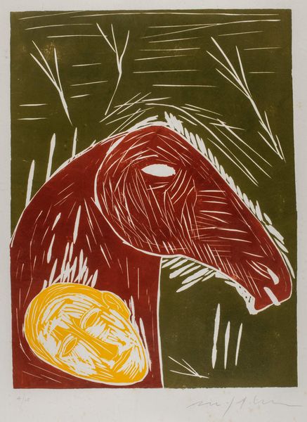 Mimmo Paladino : Senza titolo - Souvenir  - Asta Grafica e Multipli d'Autore - Associazione Nazionale - Case d'Asta italiane