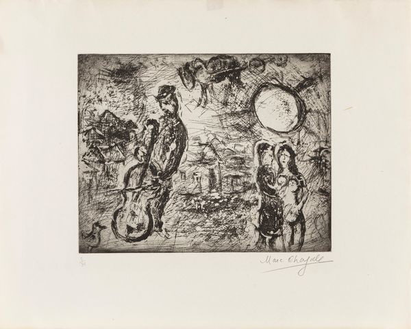 Marc Chagall : Le Vioncelliste du Village  - Asta Grafica e Multipli d'Autore - Associazione Nazionale - Case d'Asta italiane