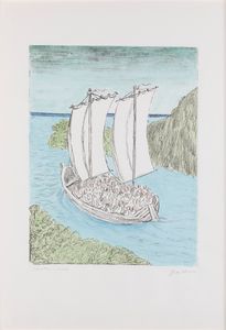 Giorgio de Chirico - La barca misteriosa