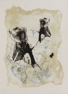 Francesco Guerreschi : Cinque litografie a colori  - Asta Grafica e Multipli d'Autore - Associazione Nazionale - Case d'Asta italiane