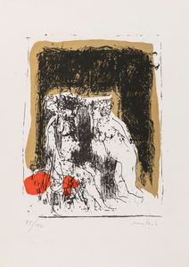 Carlo Mattioli : Senza titolo  - Asta Grafica e Multipli d'Autore - Associazione Nazionale - Case d'Asta italiane