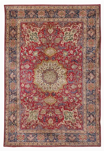 TAPPETO MASHAD, PERSIA, 1900  - Asta Tappeti - Associazione Nazionale - Case d'Asta italiane