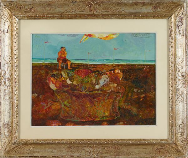 Antonio Possenti : Sulla spiaggia  - Asta Arte Moderna e Contemporanea - Associazione Nazionale - Case d'Asta italiane