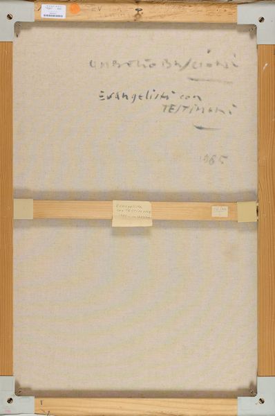 Umberto Buscioni : Evangelisti con testimone  - Asta Arte Moderna e Contemporanea - Associazione Nazionale - Case d'Asta italiane