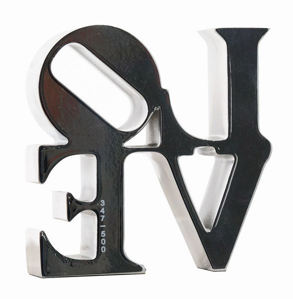 Robert Indiana Clark : Love Silver  - Asta Arte Moderna e Contemporanea - Associazione Nazionale - Case d'Asta italiane