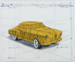 Christo : Wrapped Automobile, Project for 1950 Studebaker Champion, Series 9G Coupé  - Asta Arte Moderna e Contemporanea - Associazione Nazionale - Case d'Asta italiane