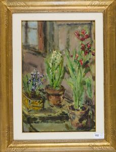 Filippo de Pisis - Tre vasi di fiori